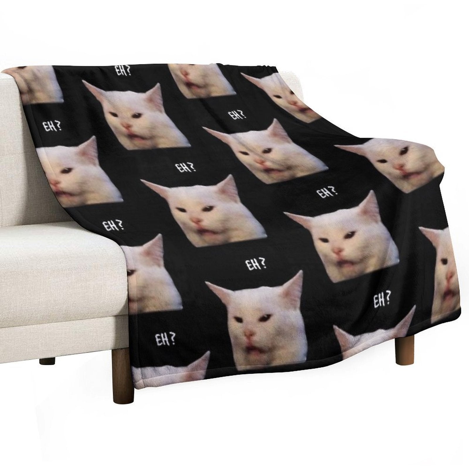 Smudge The Cat, Table Cat -funny Memes Anti-pilling Throw Blanket