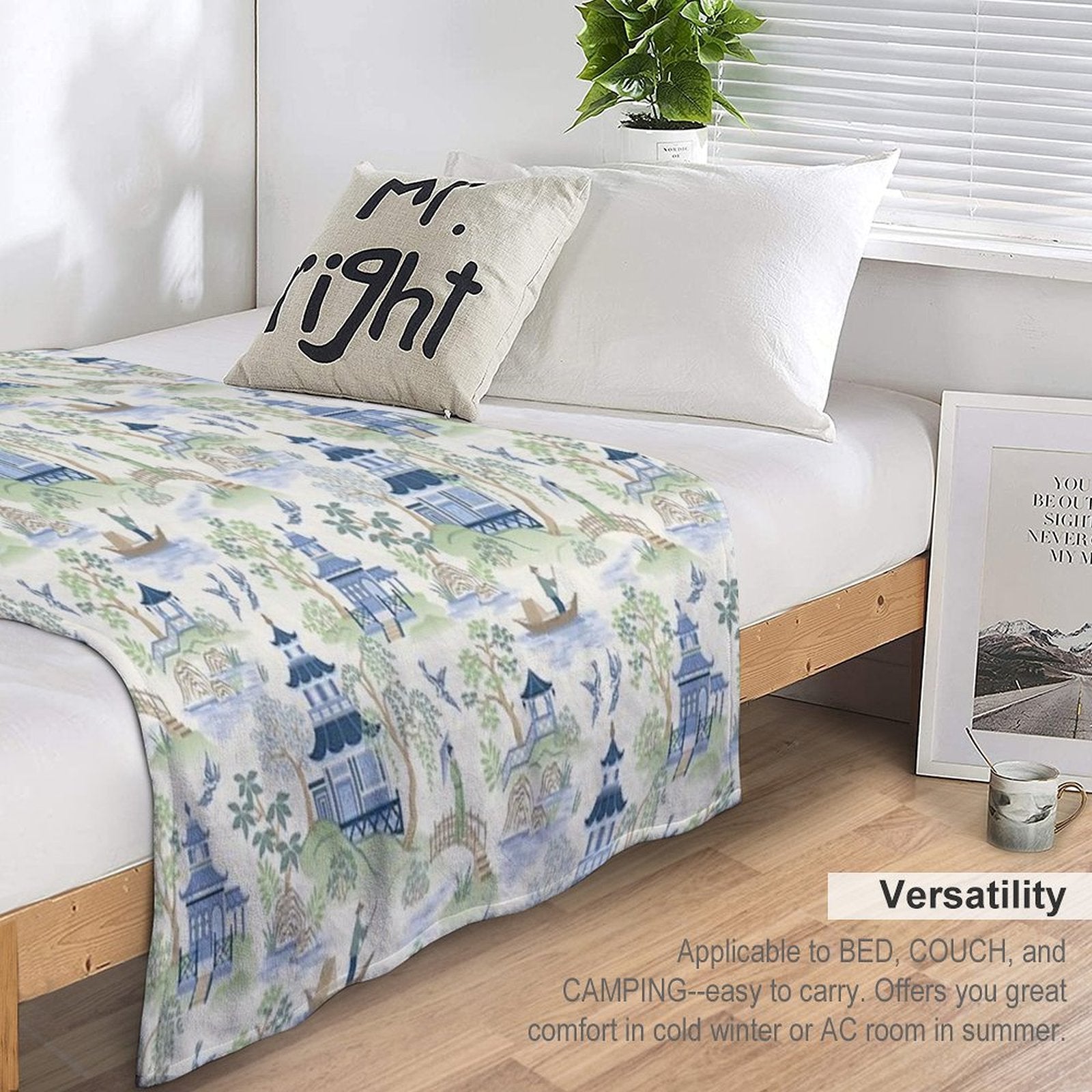 Chinoiserie Versatility Throw Blanket