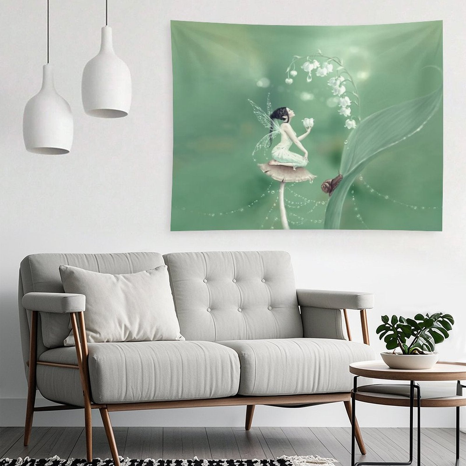 Lily of The Valley Flower Fairy Tapestry