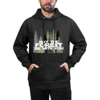 May The Forest Be With You Funny Earth Day T-Shi Breathable Fabric Hoodie