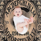 Witch Board with Mystic Eye Travel-friendly Throw Blanket