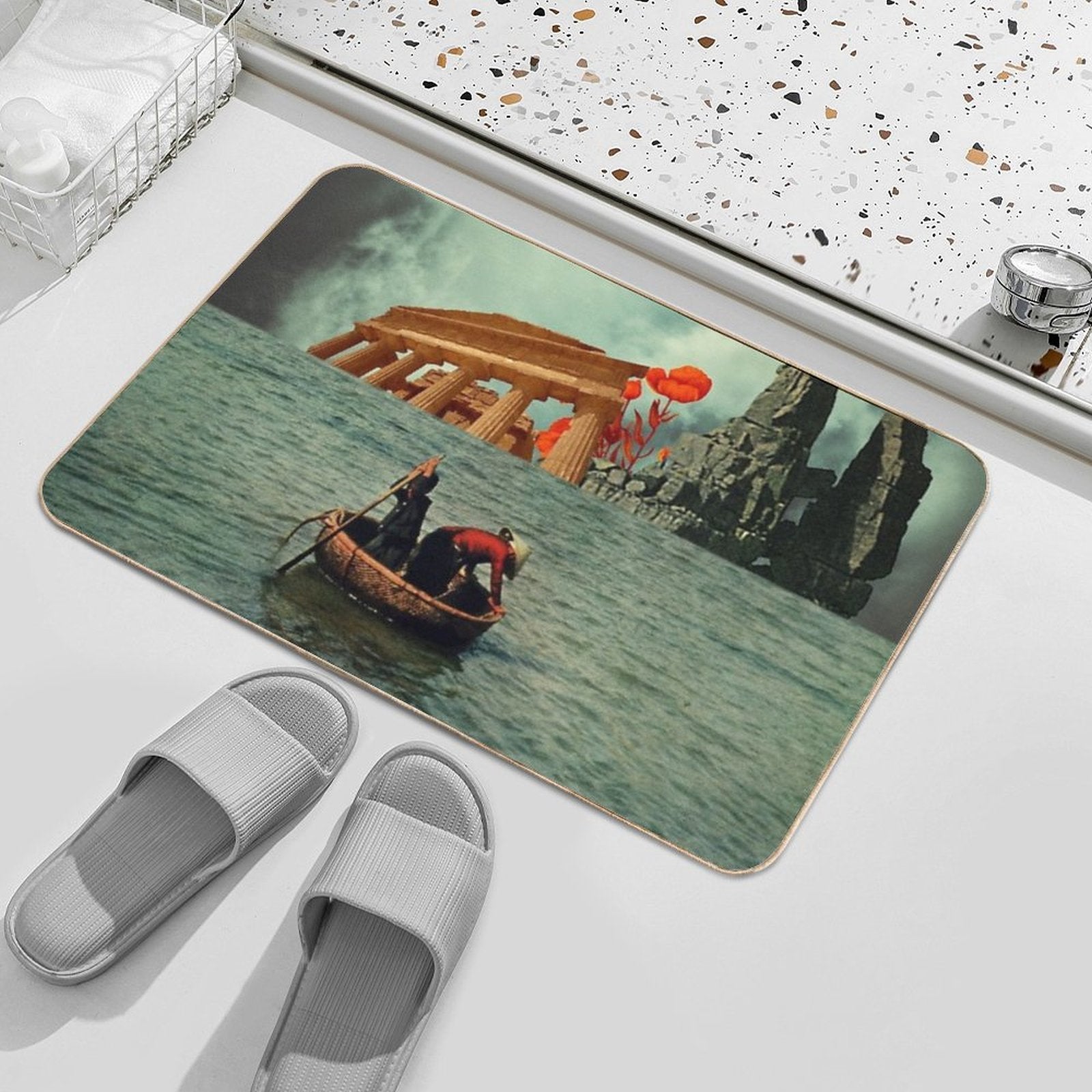 We Are All Fishermen  Odorless Bath Mat