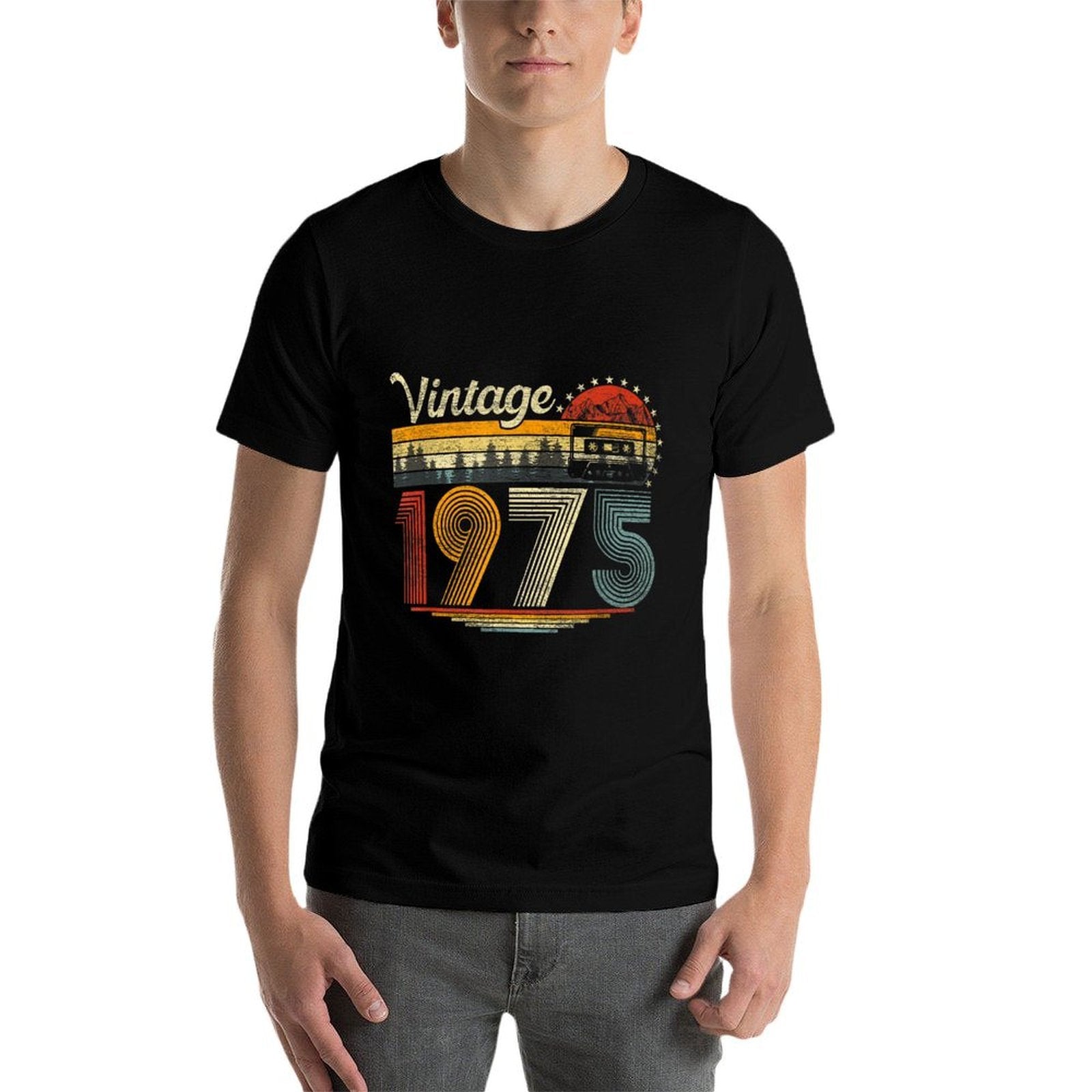 50 Years Old Gifts Vintage 1975 Cassette Tape 50th Birthday  Affordable Price T-Shirt