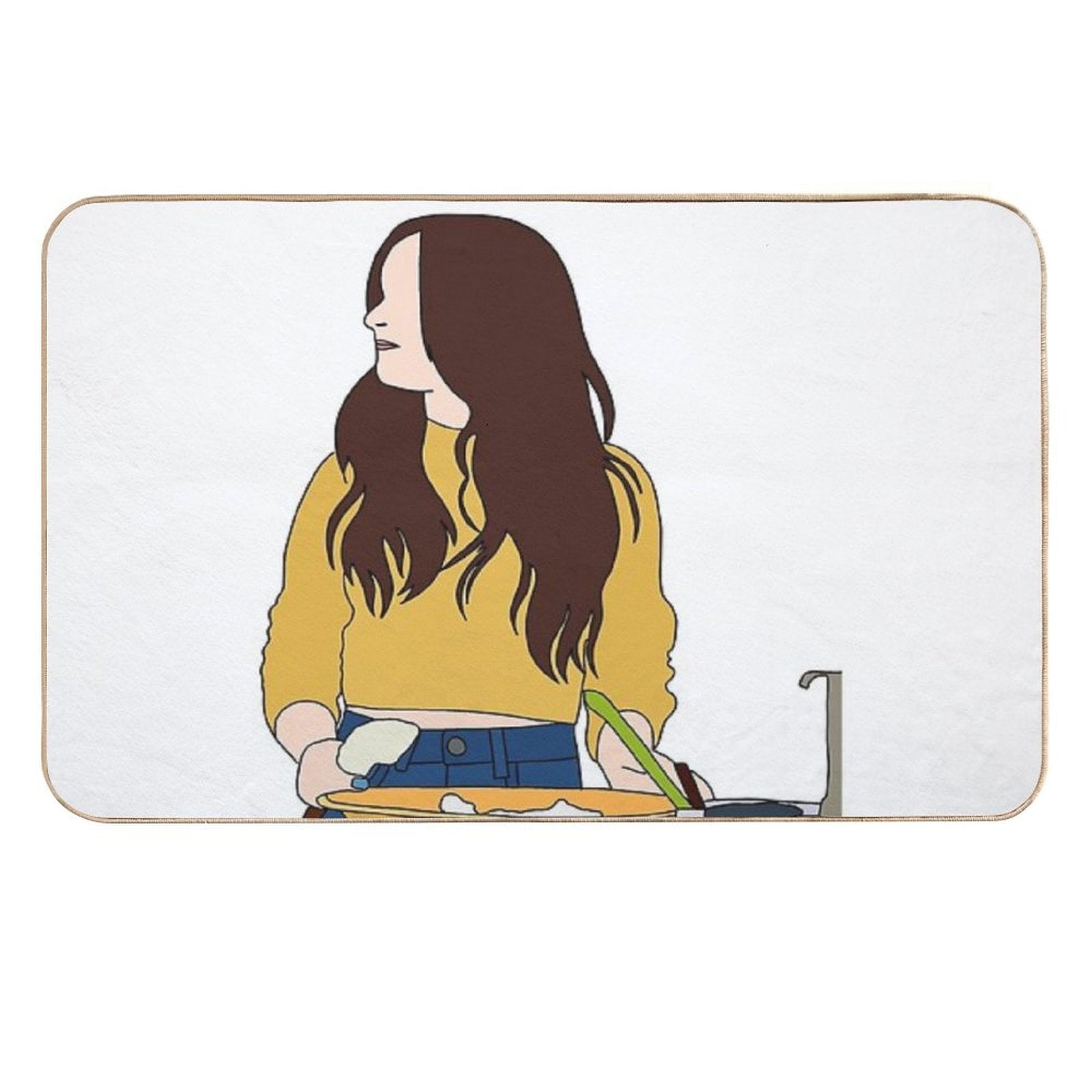 XO Kitty  Kitty Cooking  Easy To Clean Bath Mat