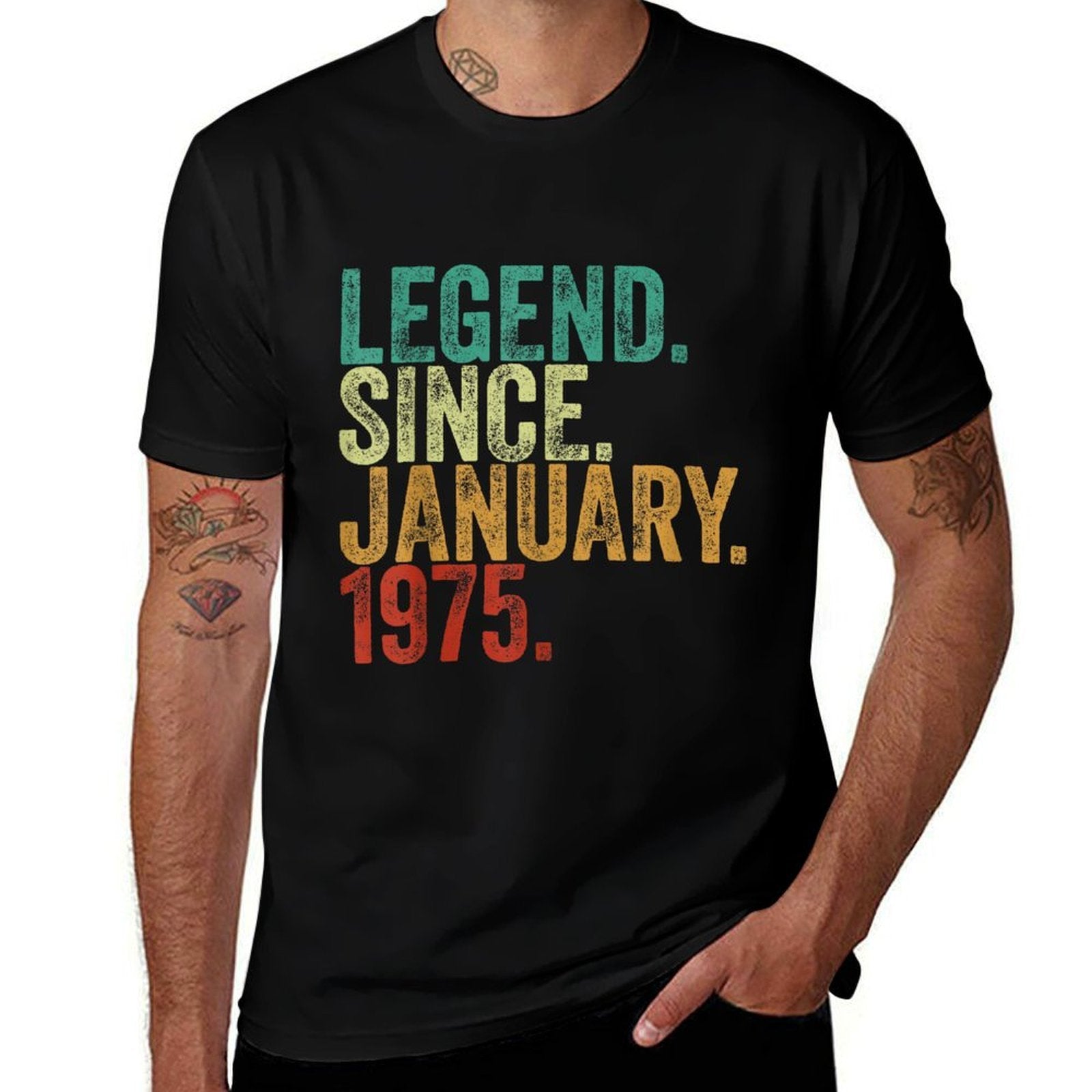 50 Years Old Legend Since January 1975 50th Birthday  Breathable T-Shirt
