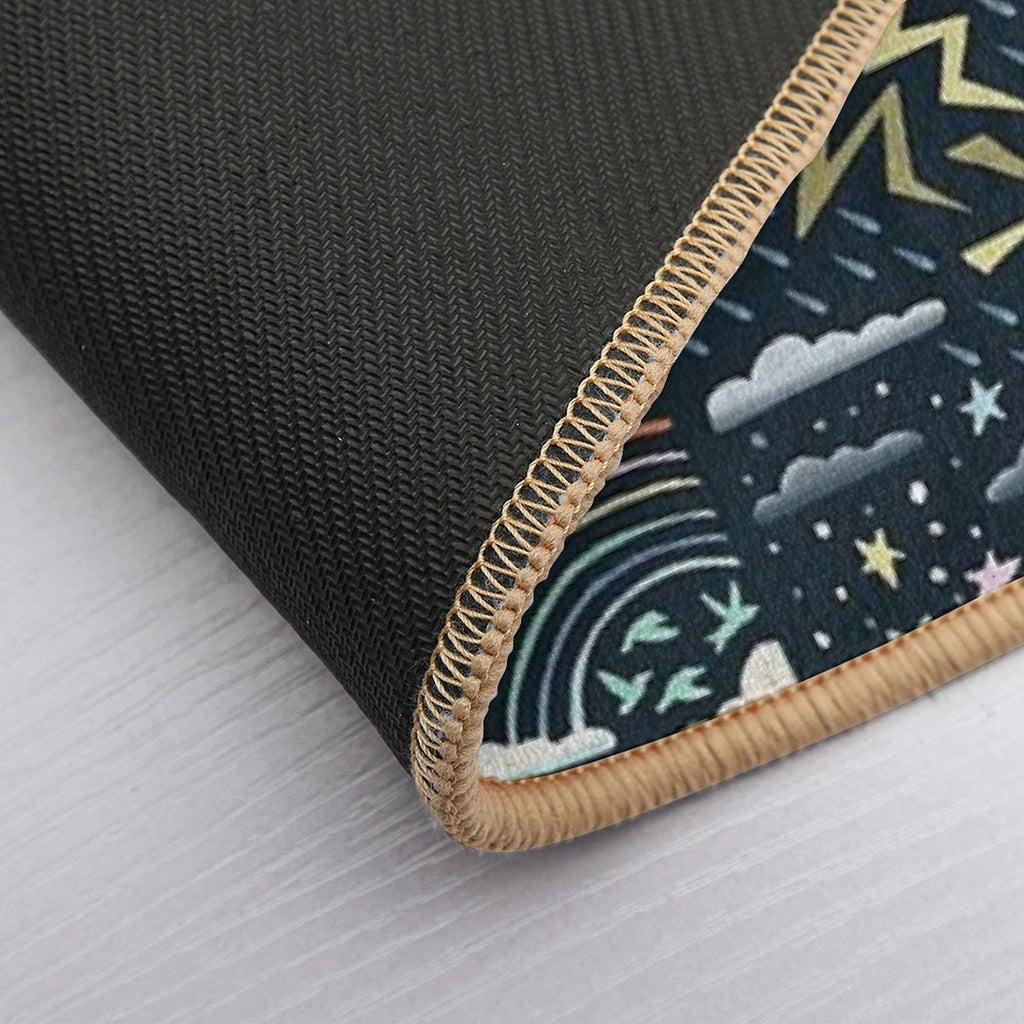 Sky Things  Fade-Resistant Bath Mat