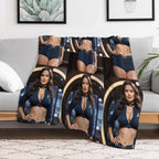 Salma Hayek Art Durable Throw Blanket