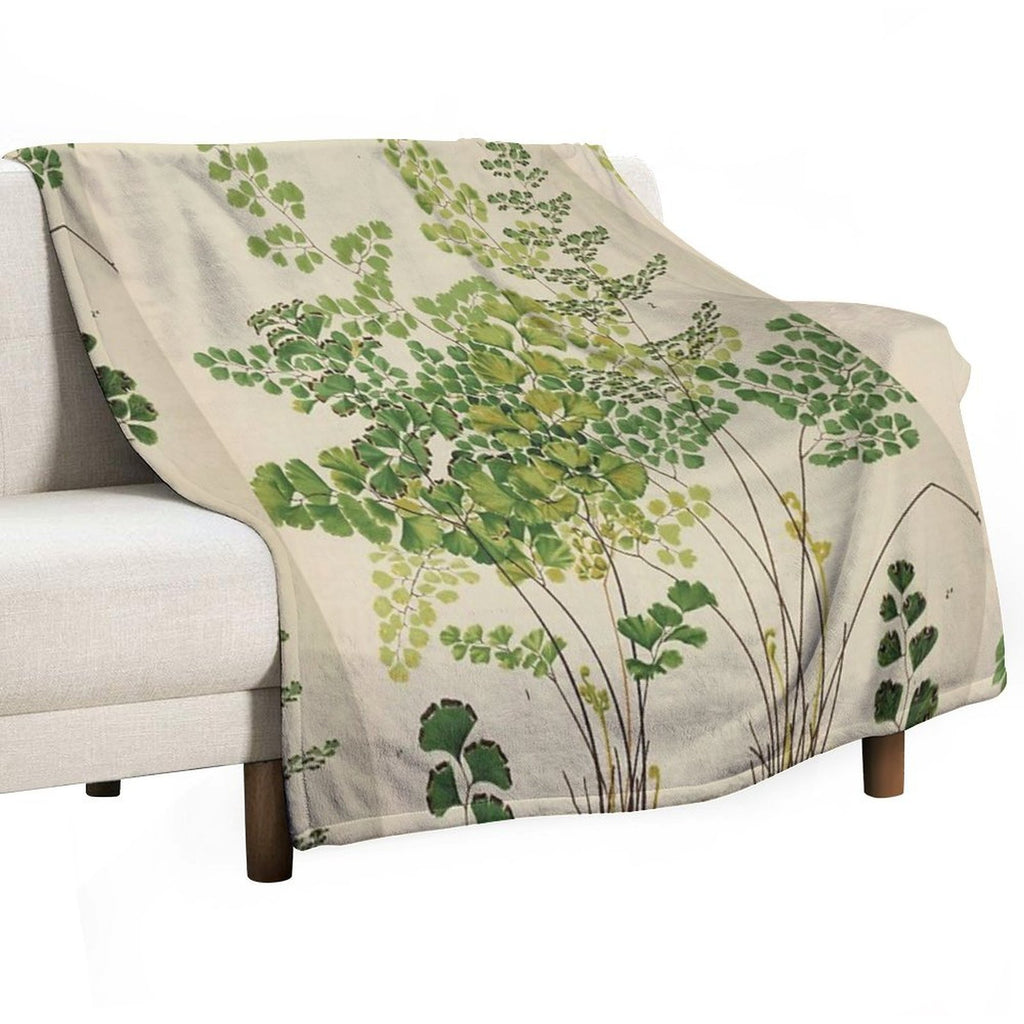 Maidenhair Ferns Quick-dry Throw Blanket