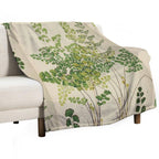 Maidenhair Ferns Quick-dry Throw Blanket