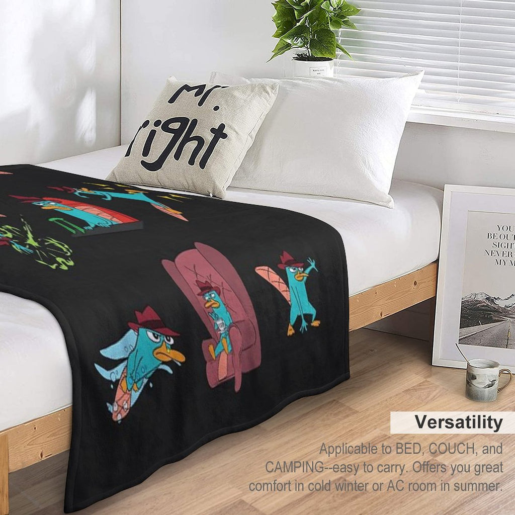 You Can Call Him Agent P Velvety-soft Throw Blanket