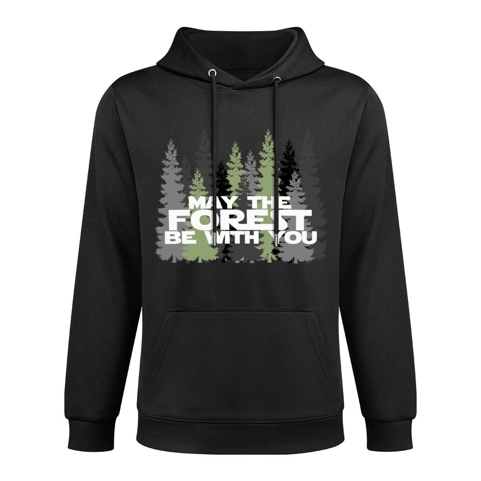 May The Forest Be With You Funny Earth Day T-Shi Breathable Fabric Hoodie