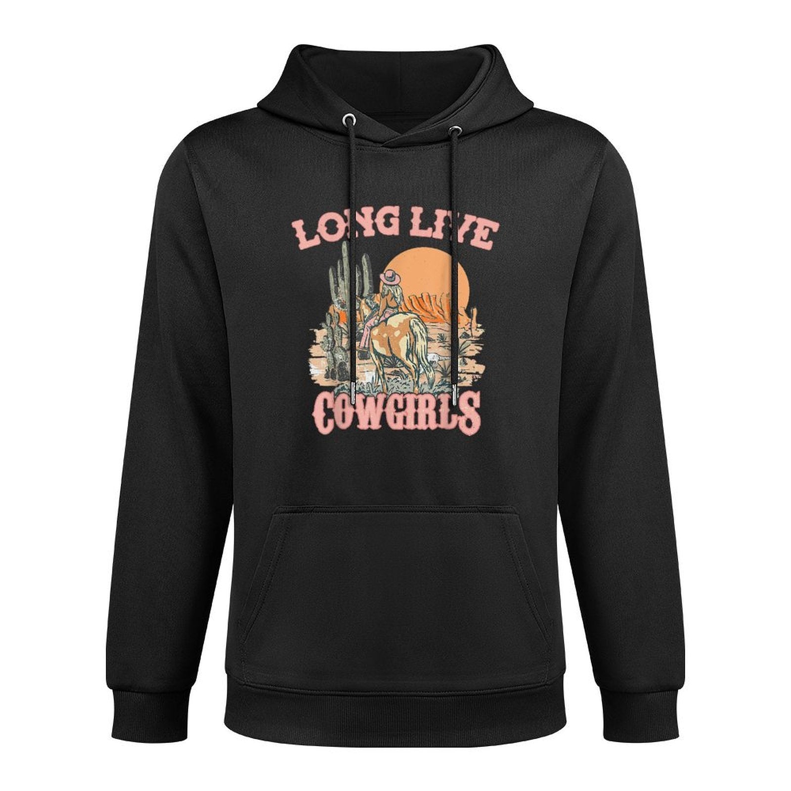 Long Live Howdy Rodeo Western Country Southern Cowgirls Kangaroo Pocket Hoodie