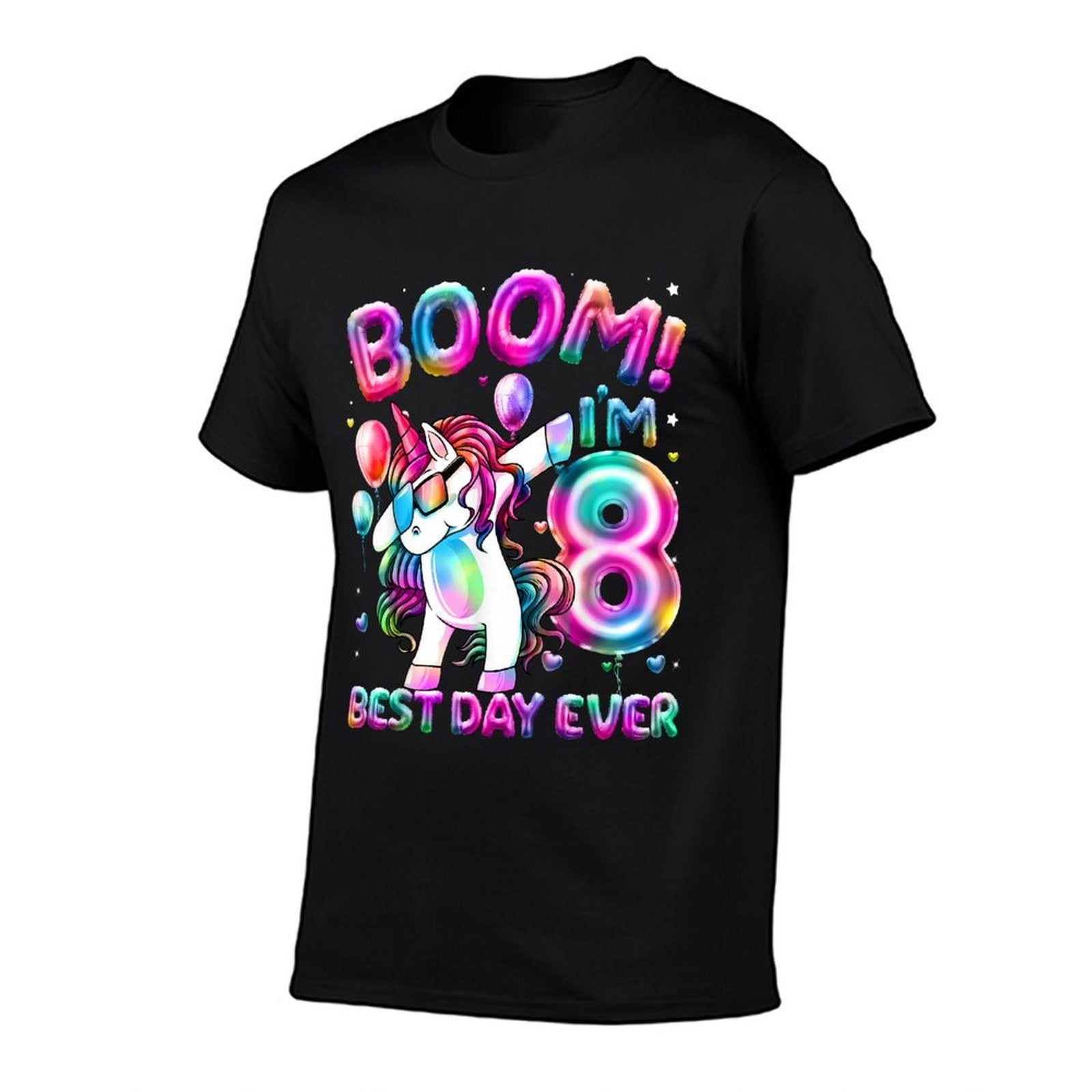 8 Years Old Dabbing Unicorn Gifts 8th Birthday Girl Party  Stretchy T-Shirt