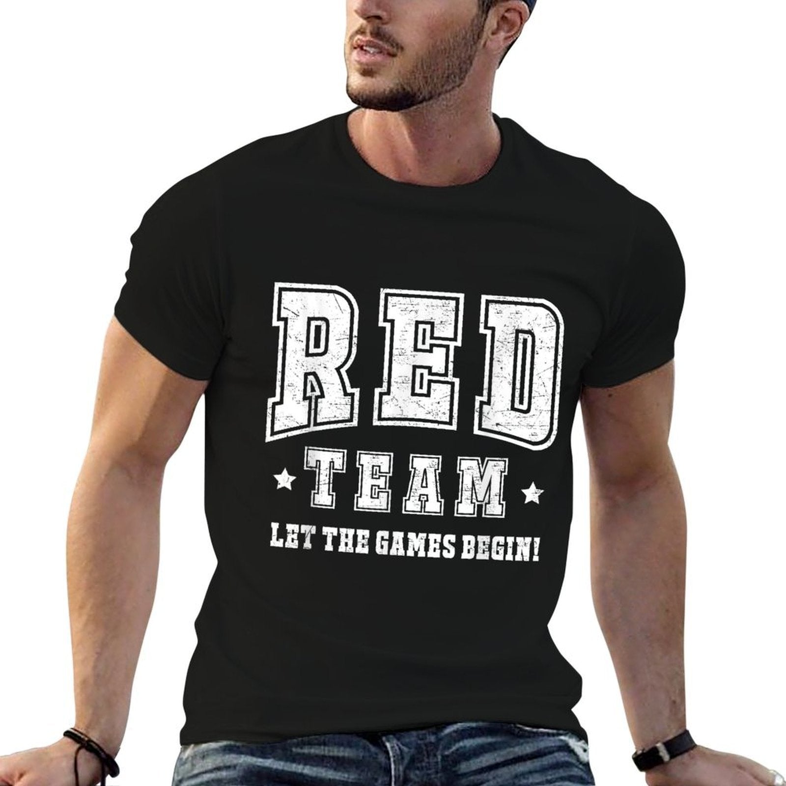 Red Team Let The Games Begin 2025 Field Day Spirit Squad  Moisture-wicking T-Shirt