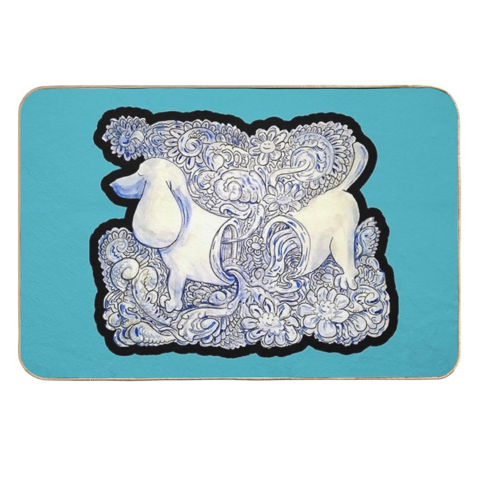 Mystic Weiner  Dirt-Trapping Bath Mat