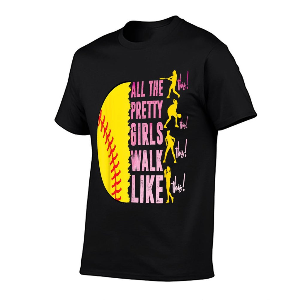 All The Pretty Girls Walk Like This Softball Player Women  Breathable T-Shirt