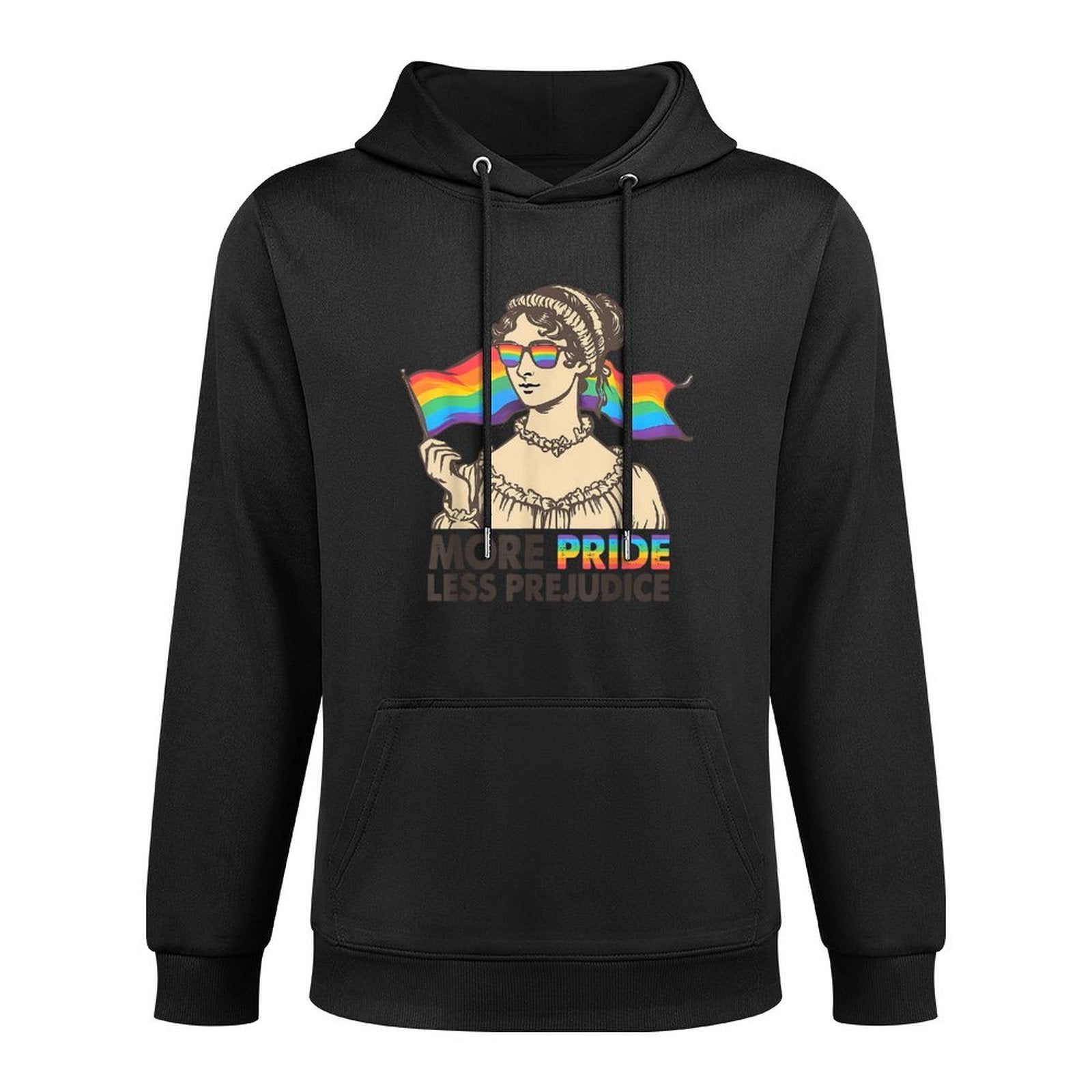 More Pride Less Prejudice Pride Month LGBTQ Gay Lesbian Unisex Design Hoodie