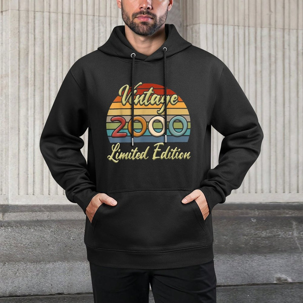 21 Year Old Vintage 2000 Limited Edition 21st Birthday Adjustable Hood Hoodie