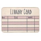 Library Card  Stain-Proof Bath Mat