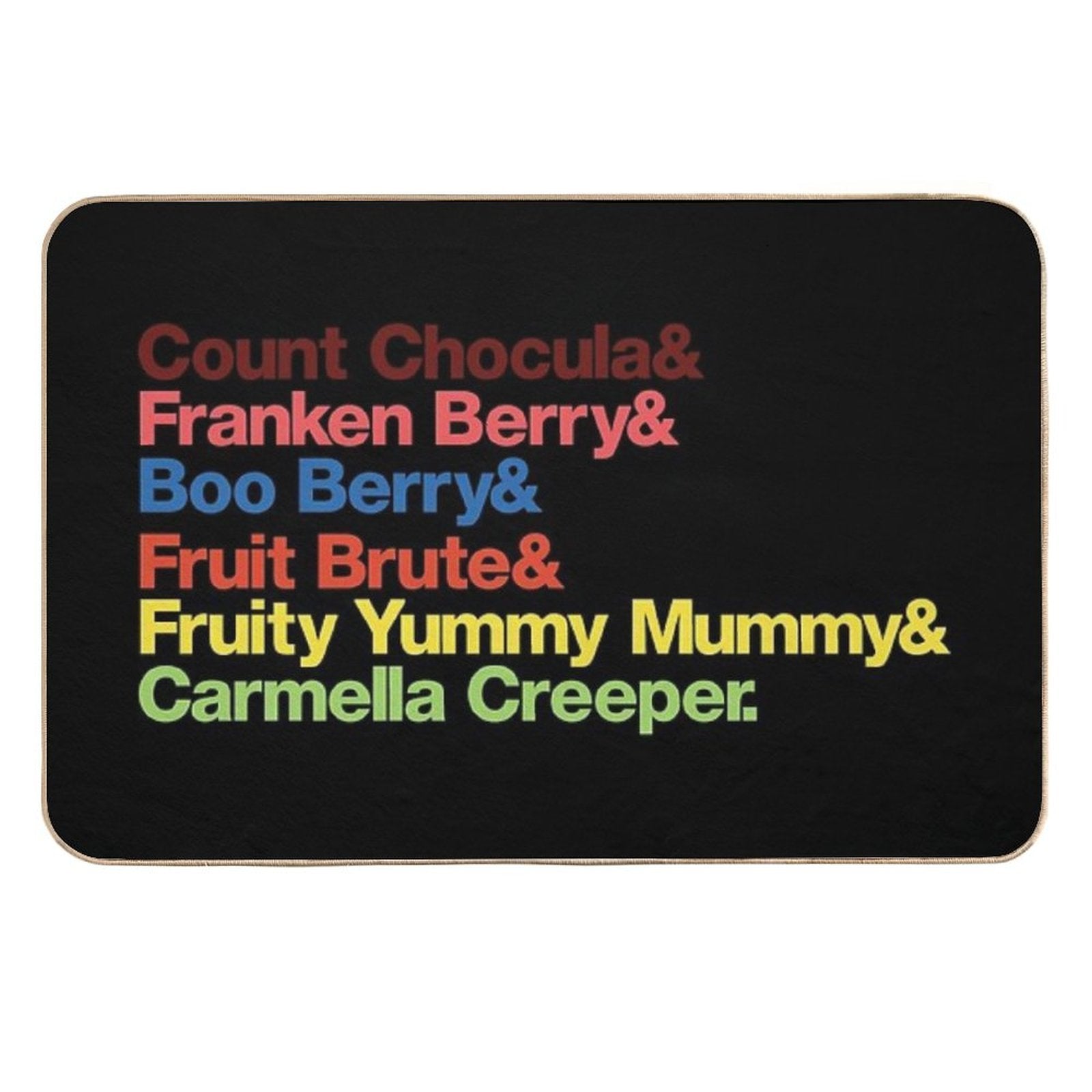 Monster Cereal Mash  Fade-Resistant Bath Mat