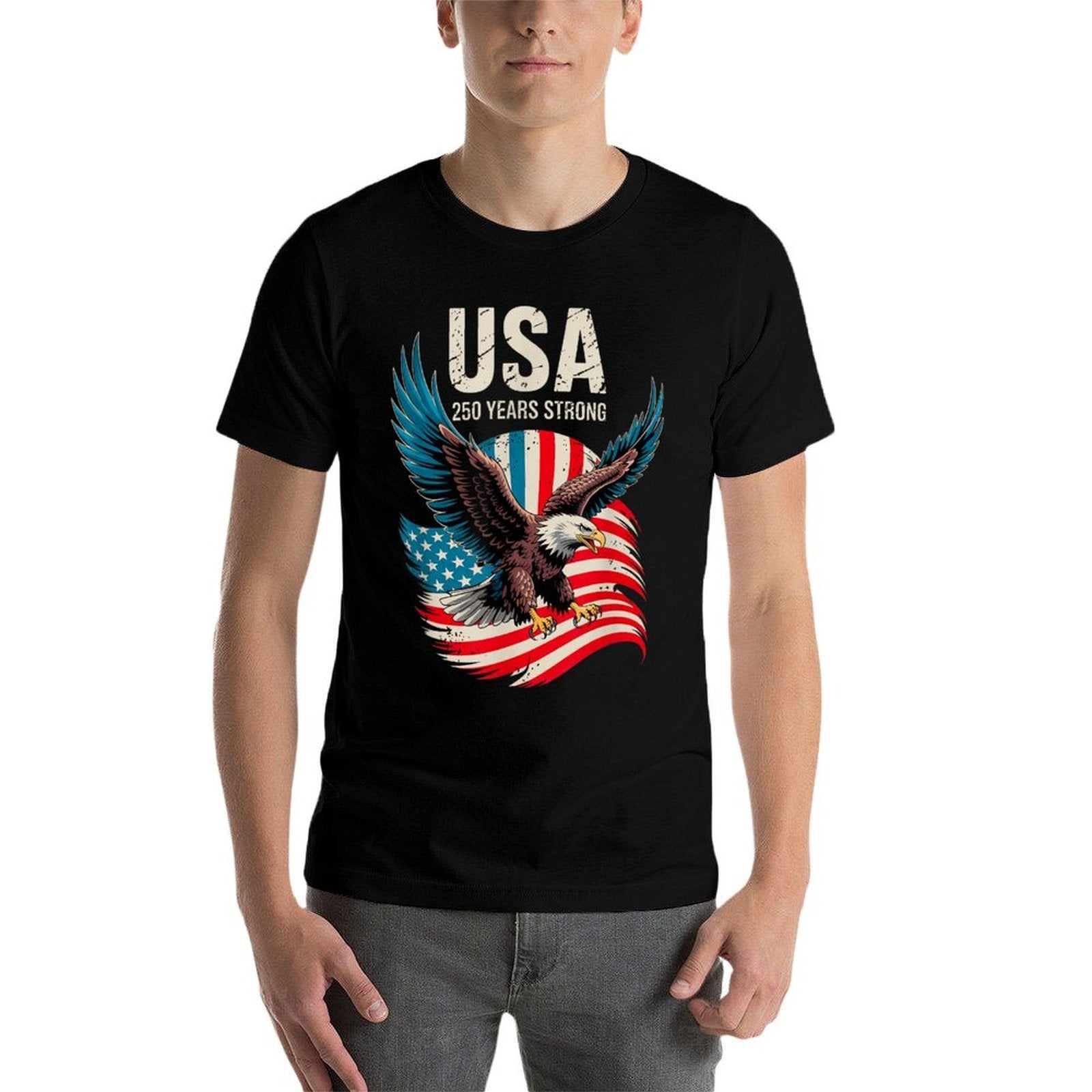 250 Years America Anniversary USA 250th Birthday American  Moisture-wicking T-Shirt