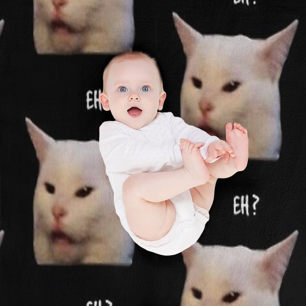 Smudge The Cat, Table Cat -funny Memes Anti-pilling Throw Blanket