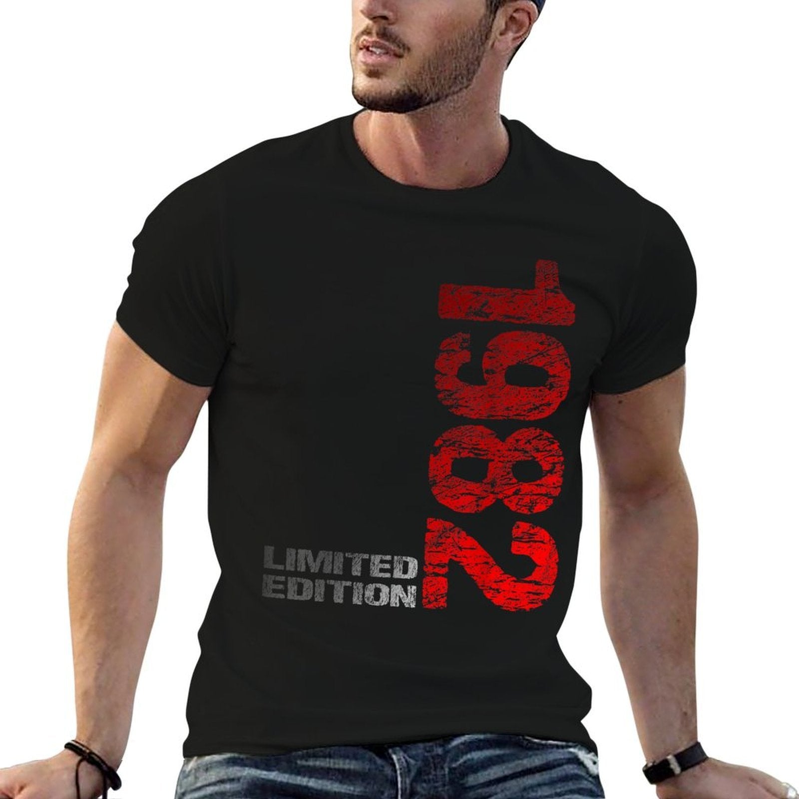 43. Birthday Man Woman 1982 Age 43 Limited Edition 1982 43th Birthday Born 1982  Slim-fit Cut T-Shirt