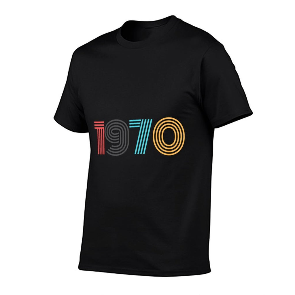 50th Birthday Retro 1970 for Her And Him Funny Saying  Moisture-wicking T-Shirt