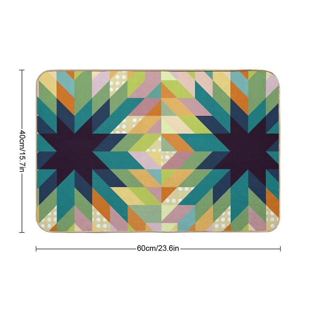 Winter Lights  Rapid-Drying Bath Mat