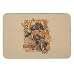Sushi Dragon Attack  Stain-Proof Bath Mat