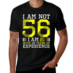 56th Birthday Man Woman 56 Year Old Gift  Oversized Silhouette T-Shirt