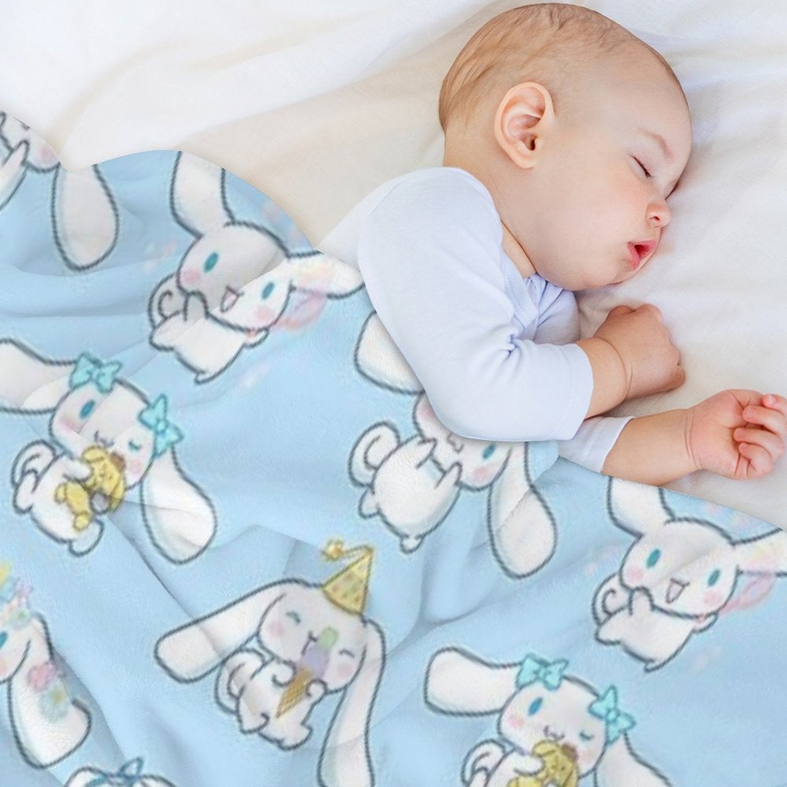 Cinnamon Roll Pattern Lightweight Throw Blanket