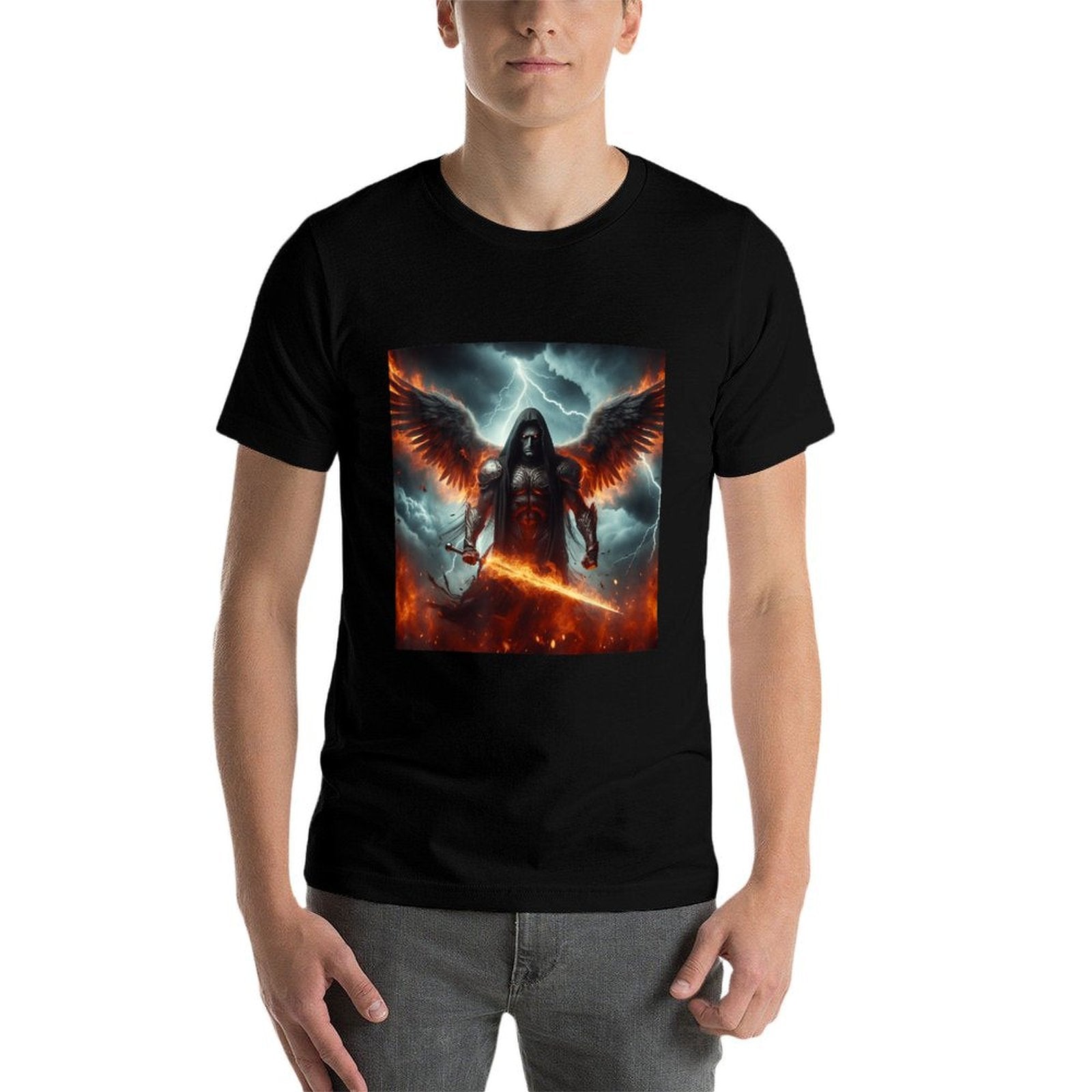 Archangel Azrael Religious Fantasy Christian Angel Graphic  Classic T-Shirt