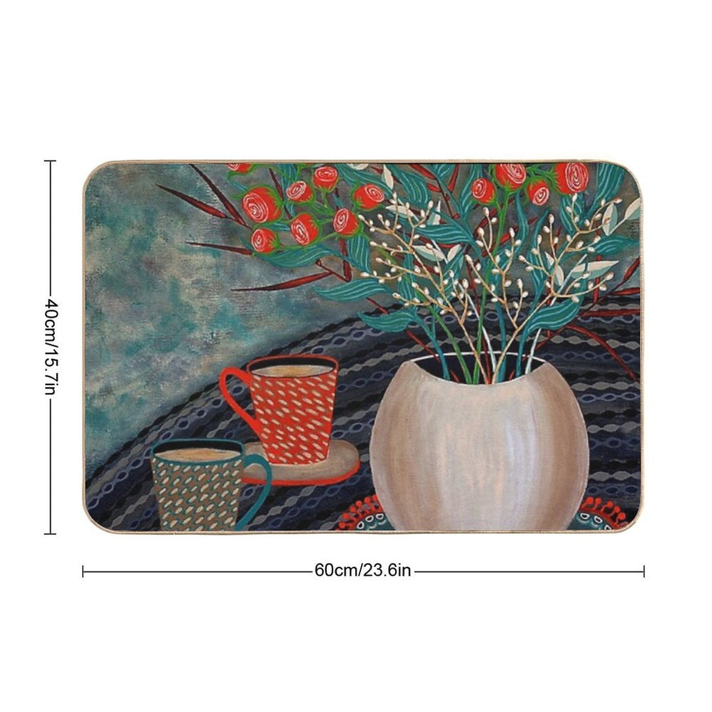 'Tea for Two'  Pet-Safe Bath Mat