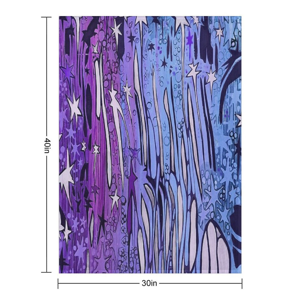 Purple Sky Versatility Throw Blanket