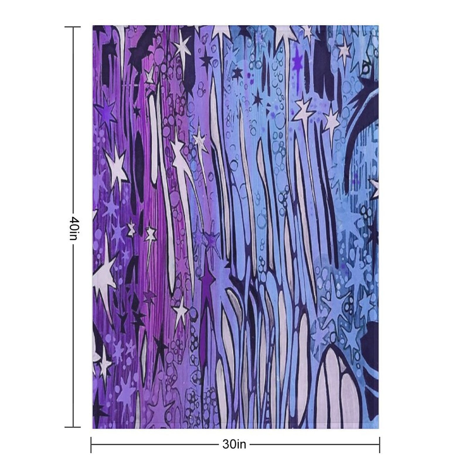 Purple Sky Versatility Throw Blanket