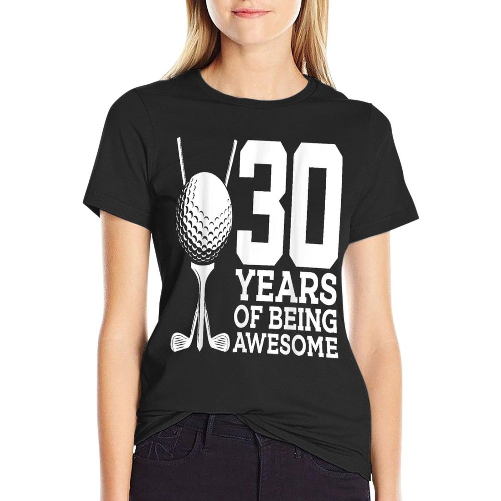 30 YEARS OF BEING AWESOME GOLF 30TH BIRTHDAY  Vintage-inspired T-Shirt