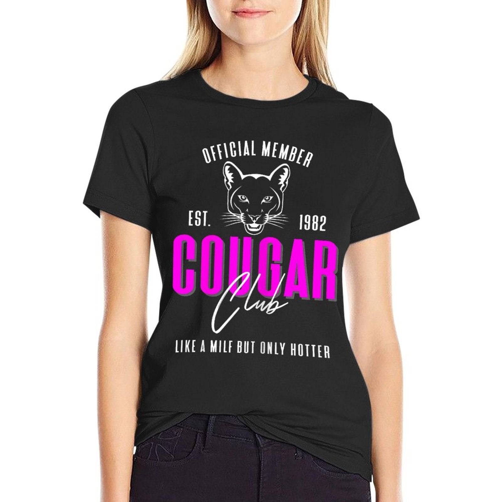 40th Birthday Est 1982 Cougar Club for Hot Mom's  Lightweight T-Shirt