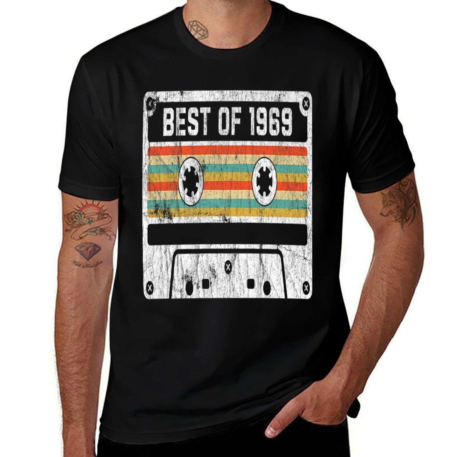 50th Birthdays For Men Women - Best Of 1969 Premium  Polyester Blend T-Shirt