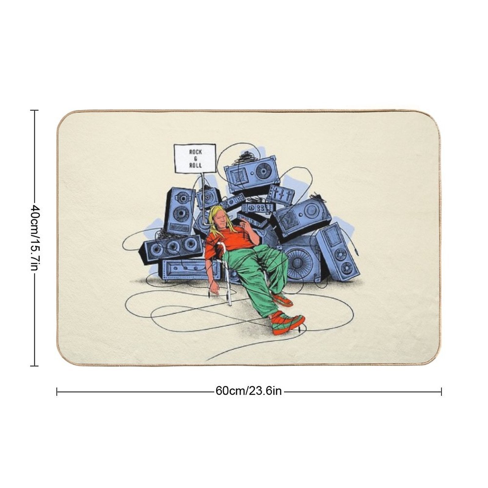 Rock&roll  Pet-Safe Bath Mat