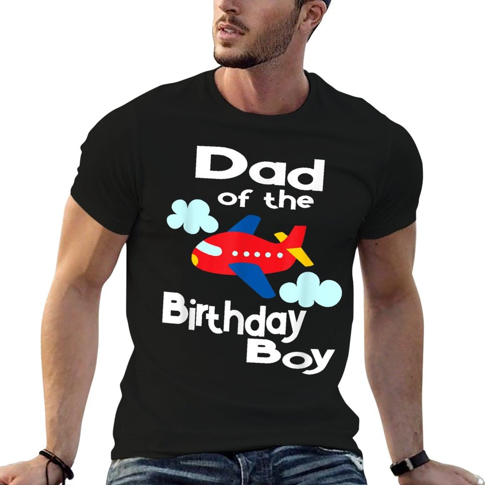 Airplane Birthday Dad of The Birthday Boy Party  Easy-care T-Shirt