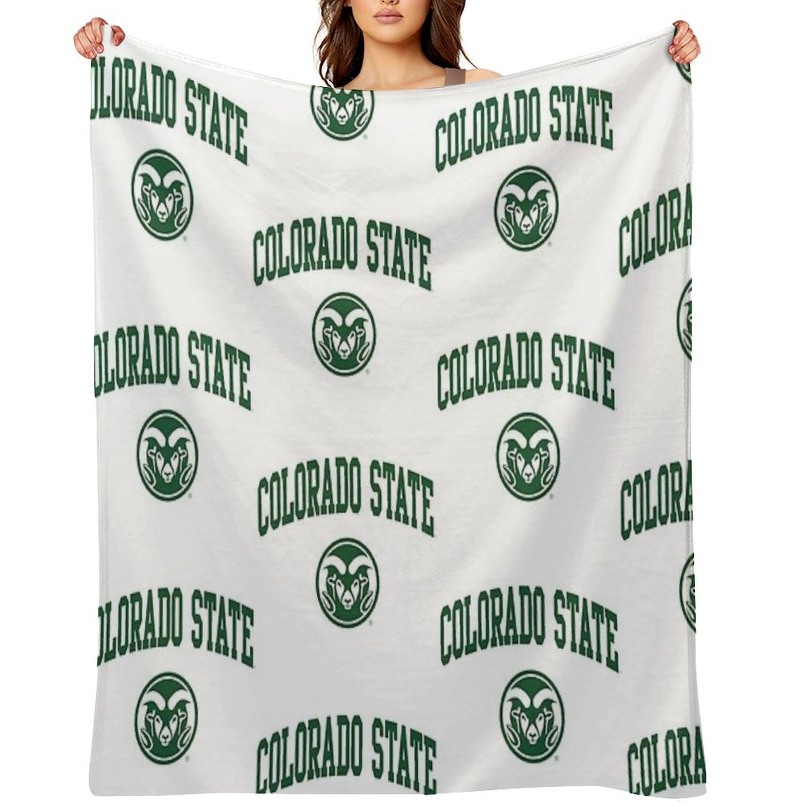 Colorado State University Machine-washable Throw Blanket