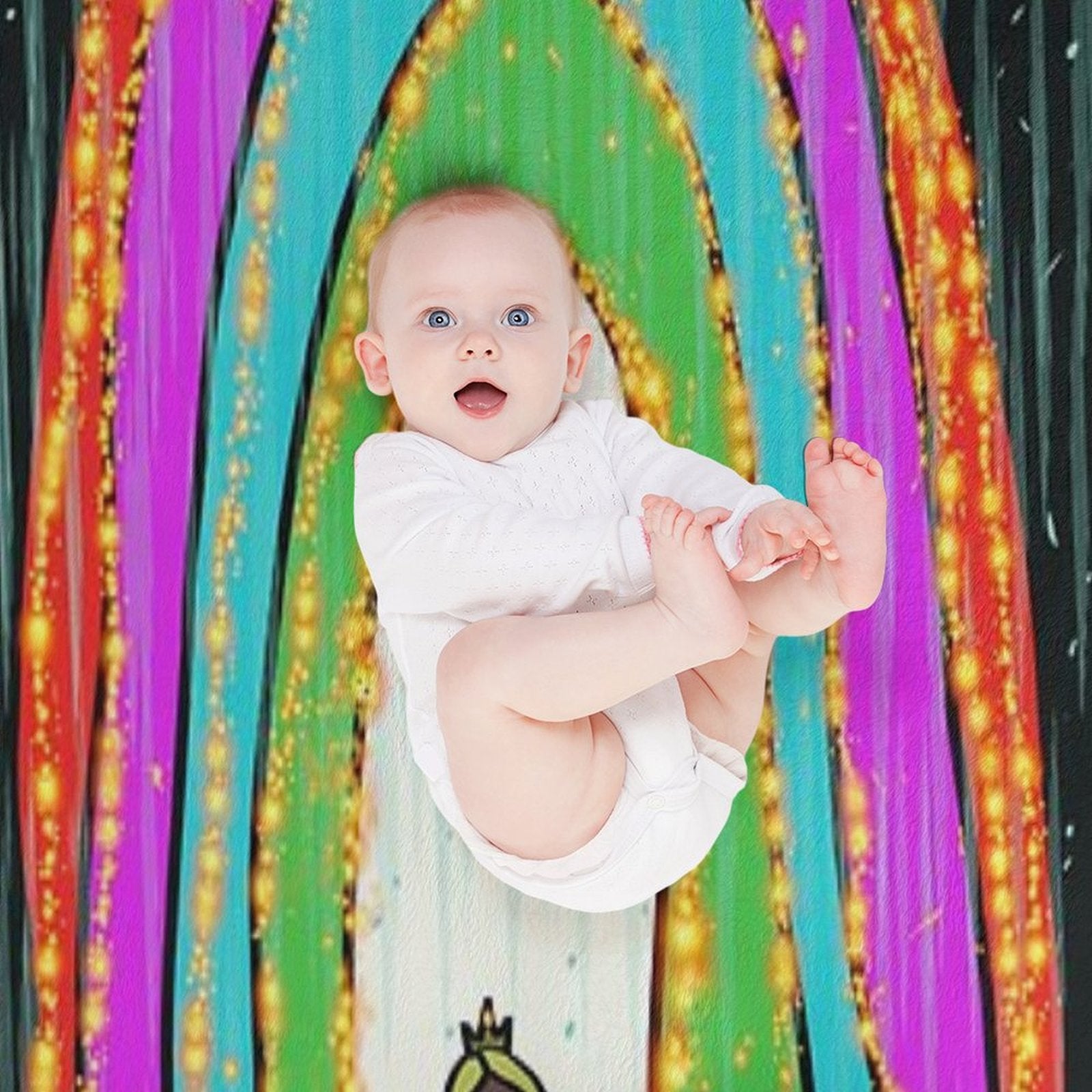 Rainbow Queen Versatility Throw Blanket