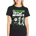 Womens 11th Soccer Birthday Party Eleven Year Old Soccer Player Comfortable T-Shirt