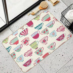 China Teacups  Repositionable Bath Mat
