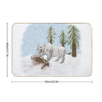 Saber-toothed Tiger  Repositionable Bath Mat