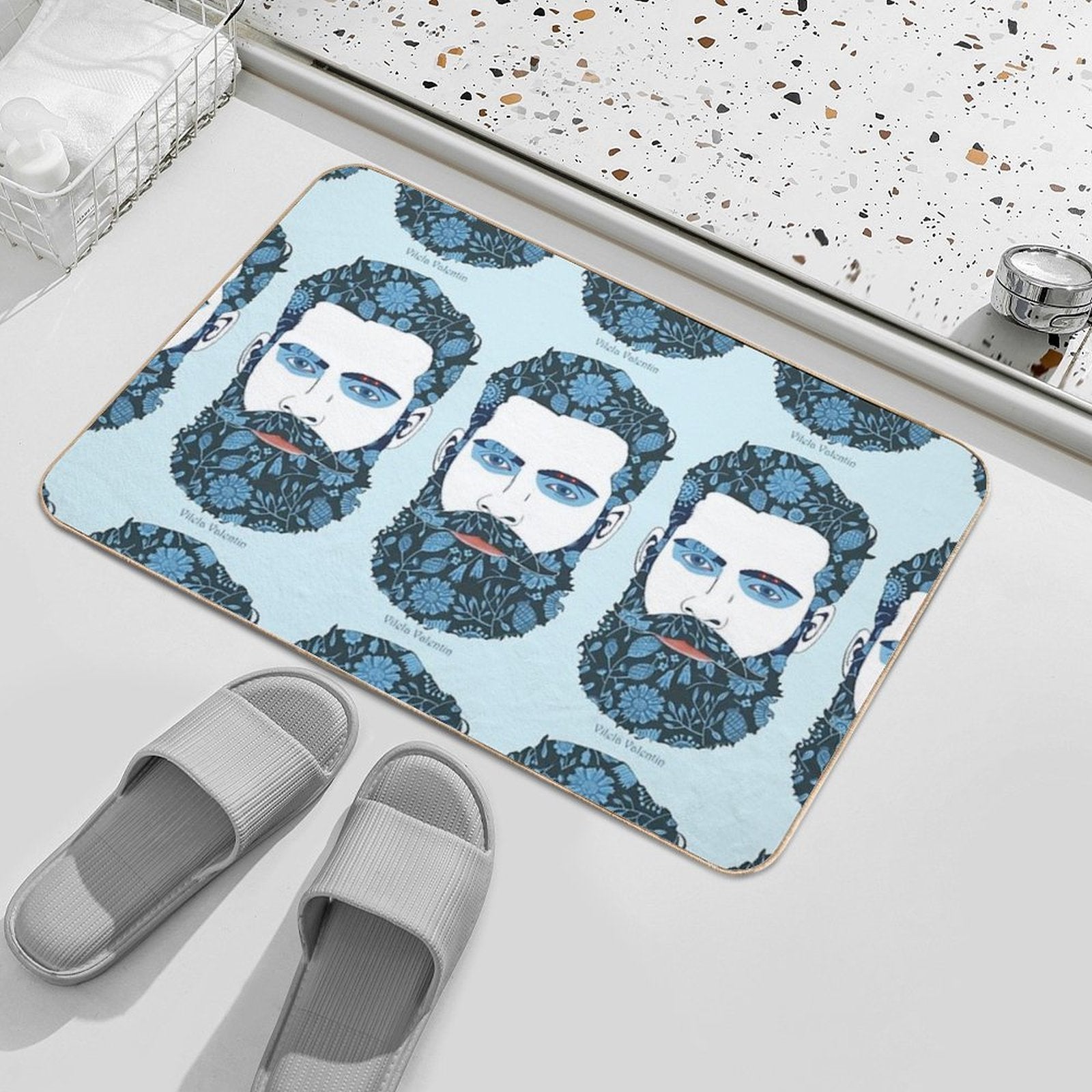 Beard Power  Repositionable Bath Mat