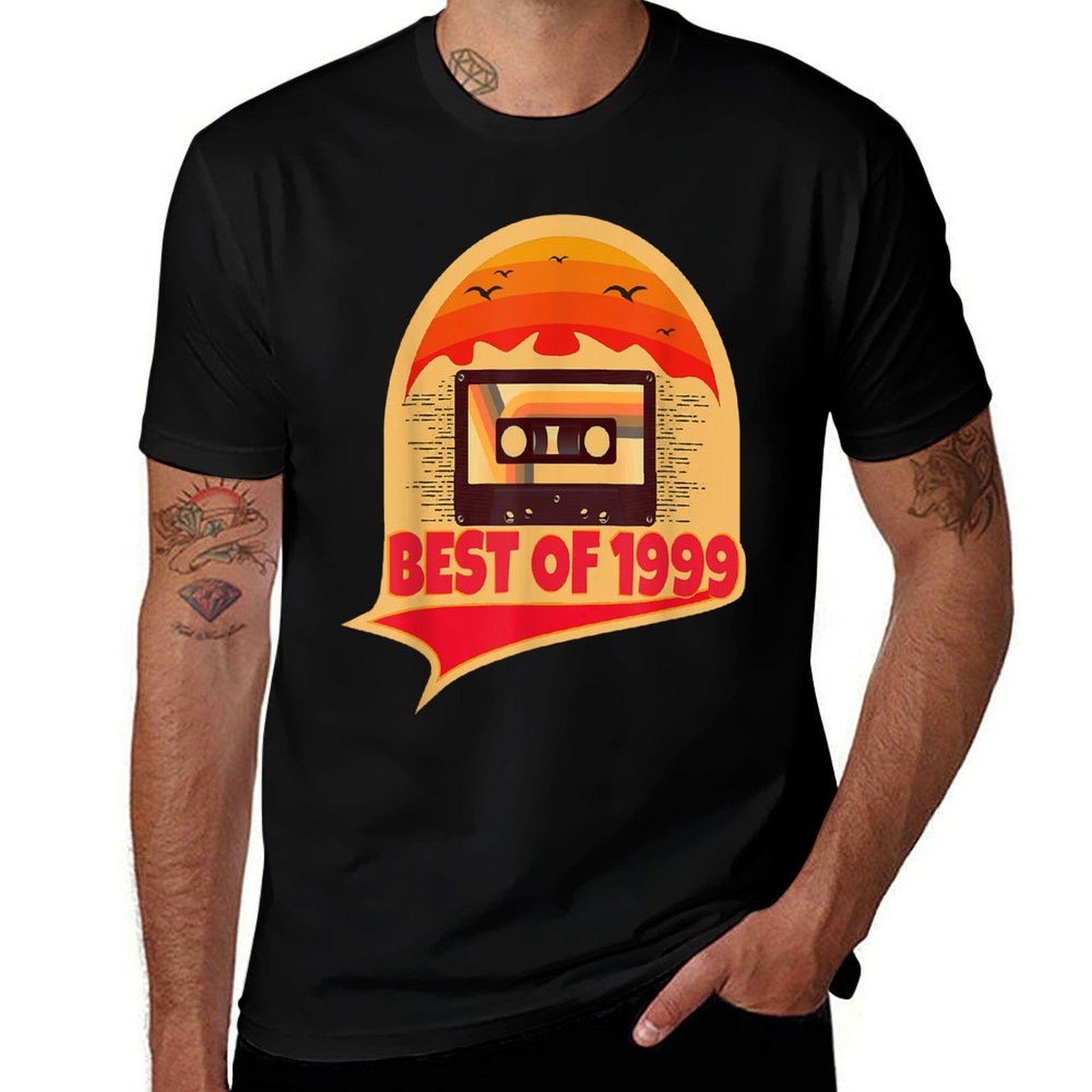 21 Year Old Birthday Tshirt Gifts Best Of 1999 21st Birthday  Ribbed Collar T-Shirt