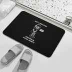 Just A Skeleton Wrapped in Social Anxiety  Easy To Clean Bath Mat