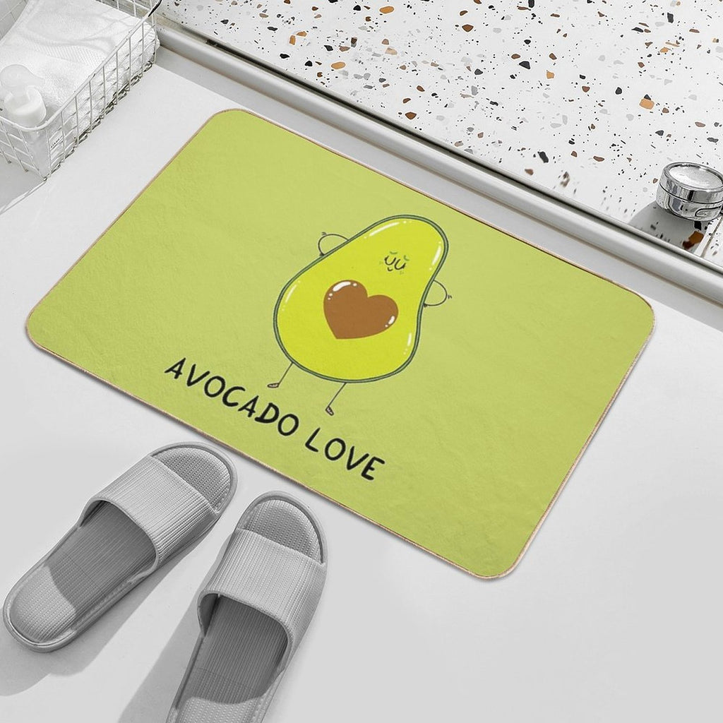 Avocado Love  Non-Slip Bath Mat